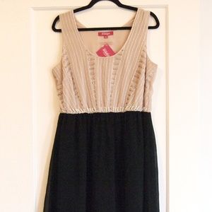 Changes by Simply Be Black + Nude Beaded Dress NWT
